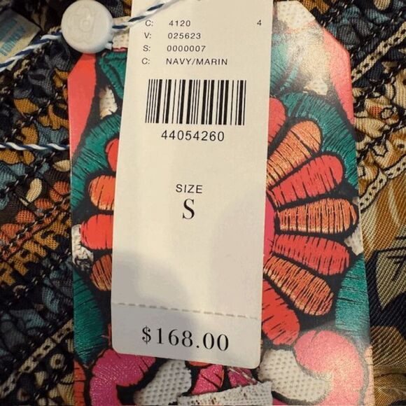 NWT Farm Rio Yolanda Maxi Skirt Anthropologie Navy Floral Print Size Small - Picture 7 of 11